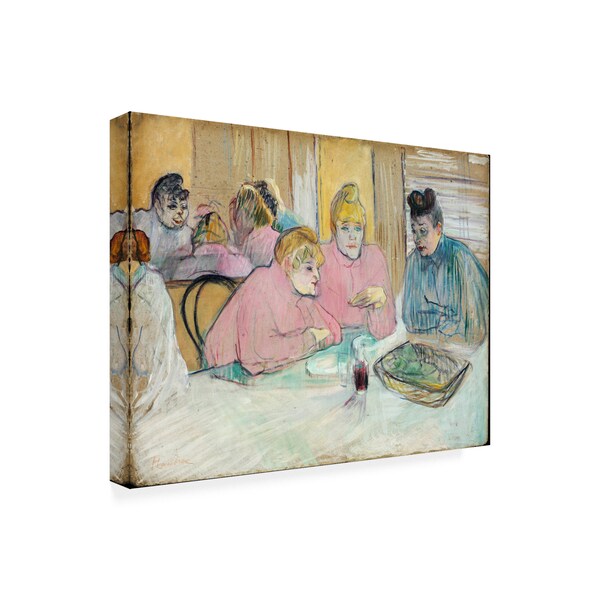 Toulouse-Lautrec 'The Ladies In The Dining Room' Canvas Art,14x19